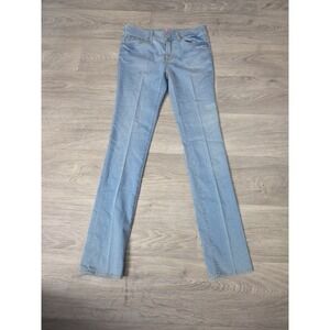 7 For All‎ Mankind The Skinny Blue Jeans Size 14 Stretch